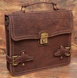 Компактный коричневый портфель