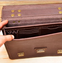 Оригинальный мужской кожаный портфель