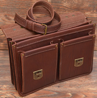 классический кожаный портфель